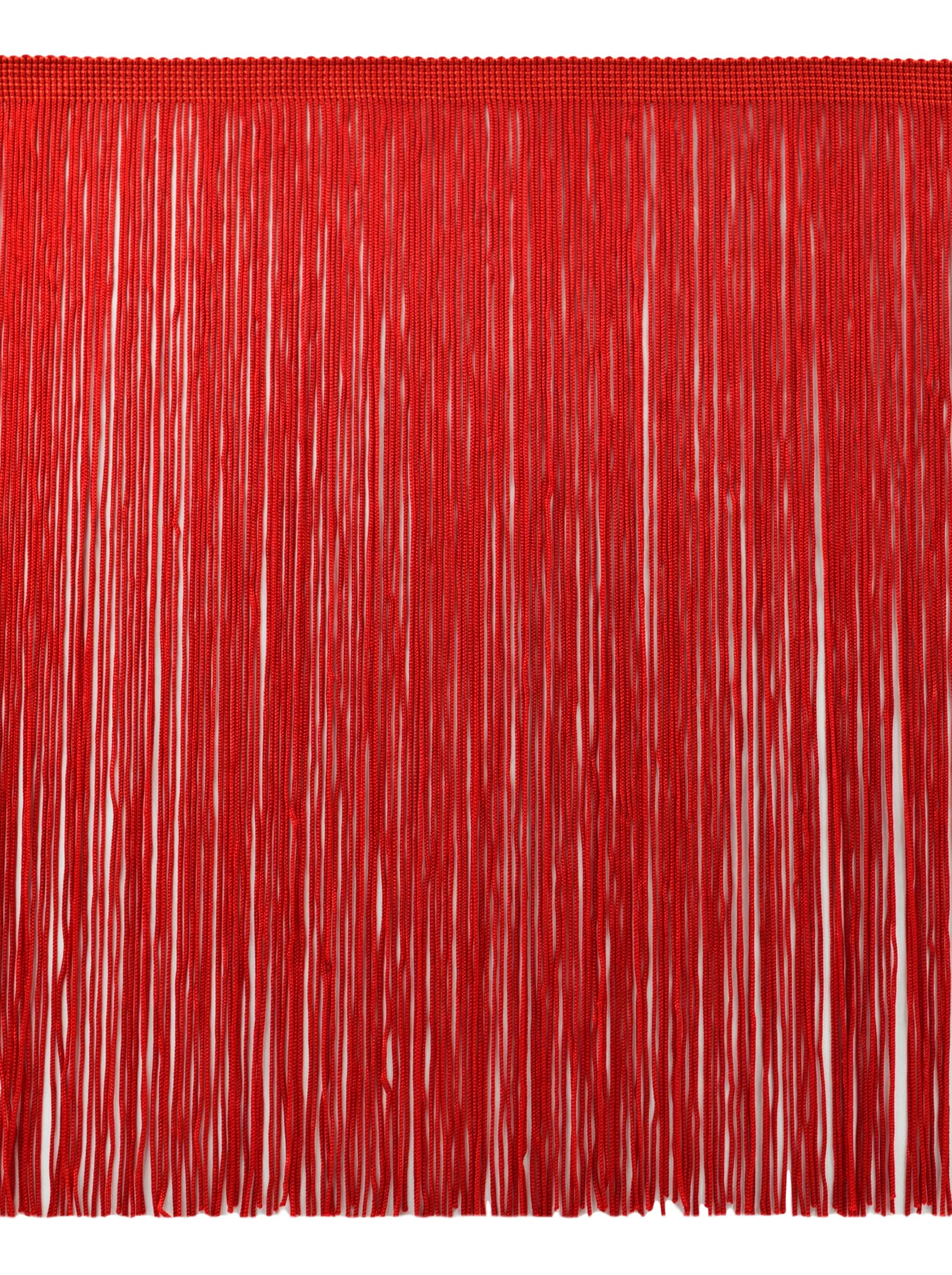 Frange de chaîne rouge vif de 30,5 cm pour sublimer vos rideaux et abat-jour