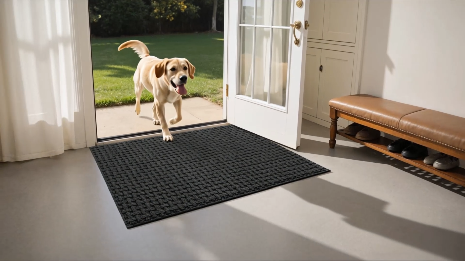 Amazon.com: LUMI Washable Door Mat Indoor Entrance 24x36, Dirt