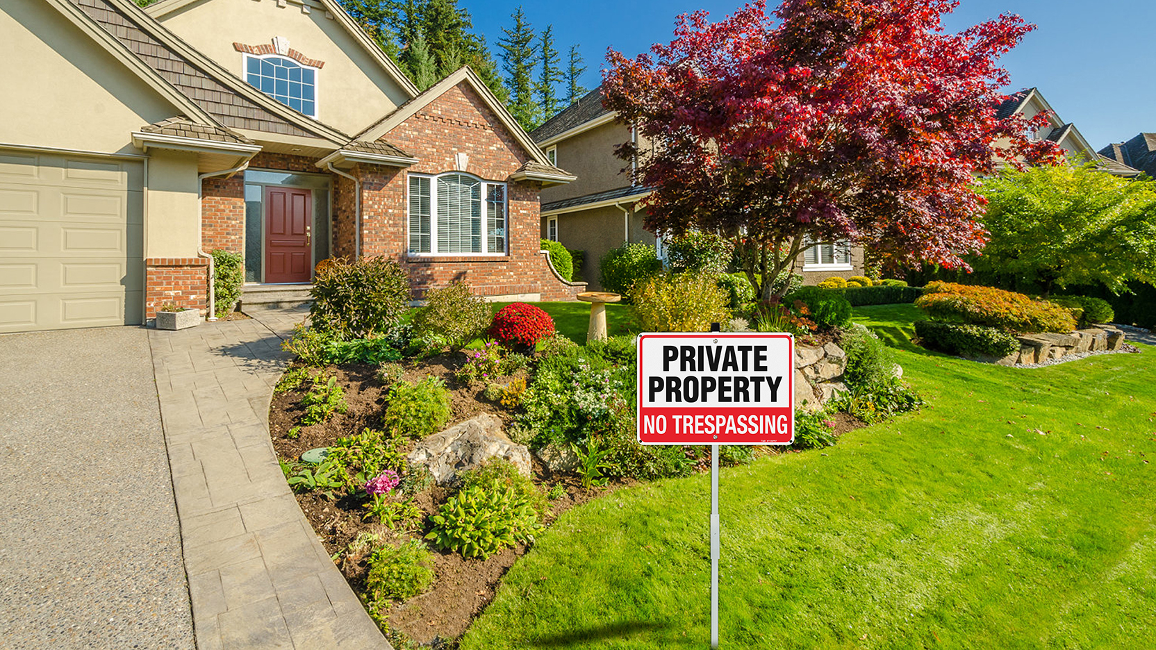 T&R Large No Trespassing Sign Private Property Sign With 54 - View #6