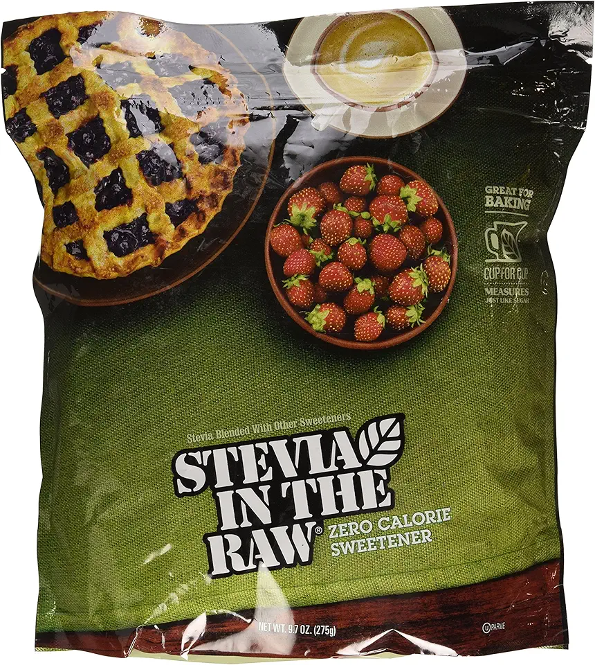 IN THE RAW Estévia, Substituto De Açúcar, Zero Calorias, Saco De 9,7 Onças, Pacote Com 2