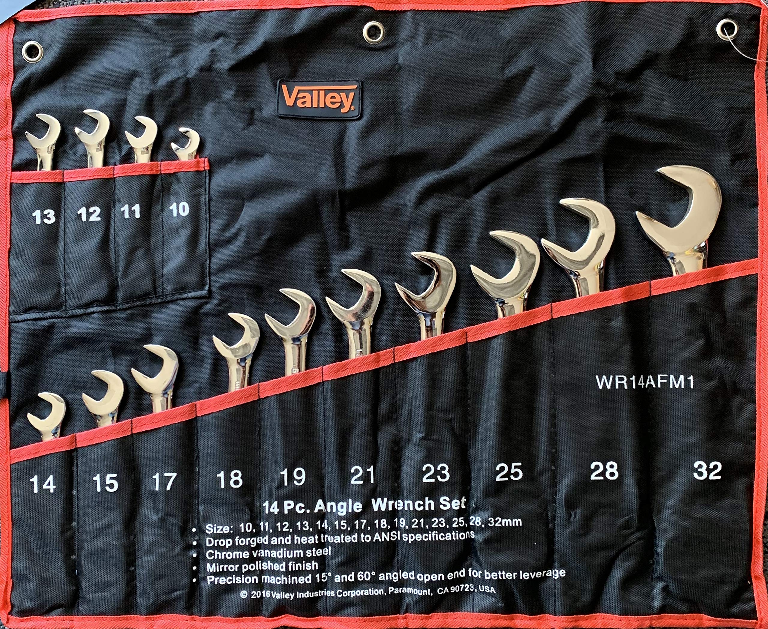 Combination Angle Wrench Set (14 Pc Metric)