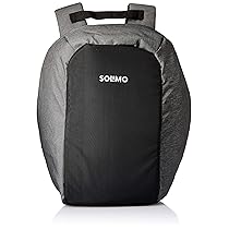 Amazon Brand – Solimo Anti-theft backpack (Grey)
