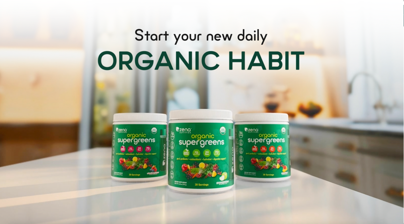 Amazon.com: Zena Nutrition Organic Super Greens Powder, 70+