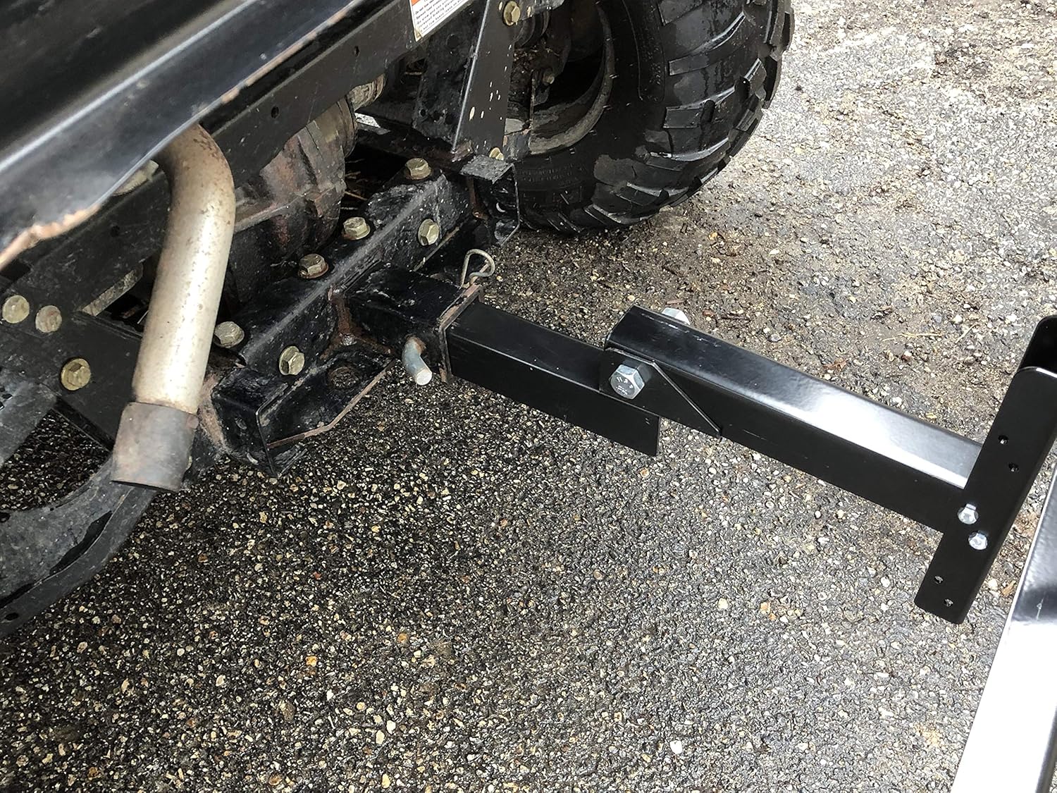 American-Made 8 Inches Receiver Extension for Garbage Hook Trash Can Carriers by Garbage Commander