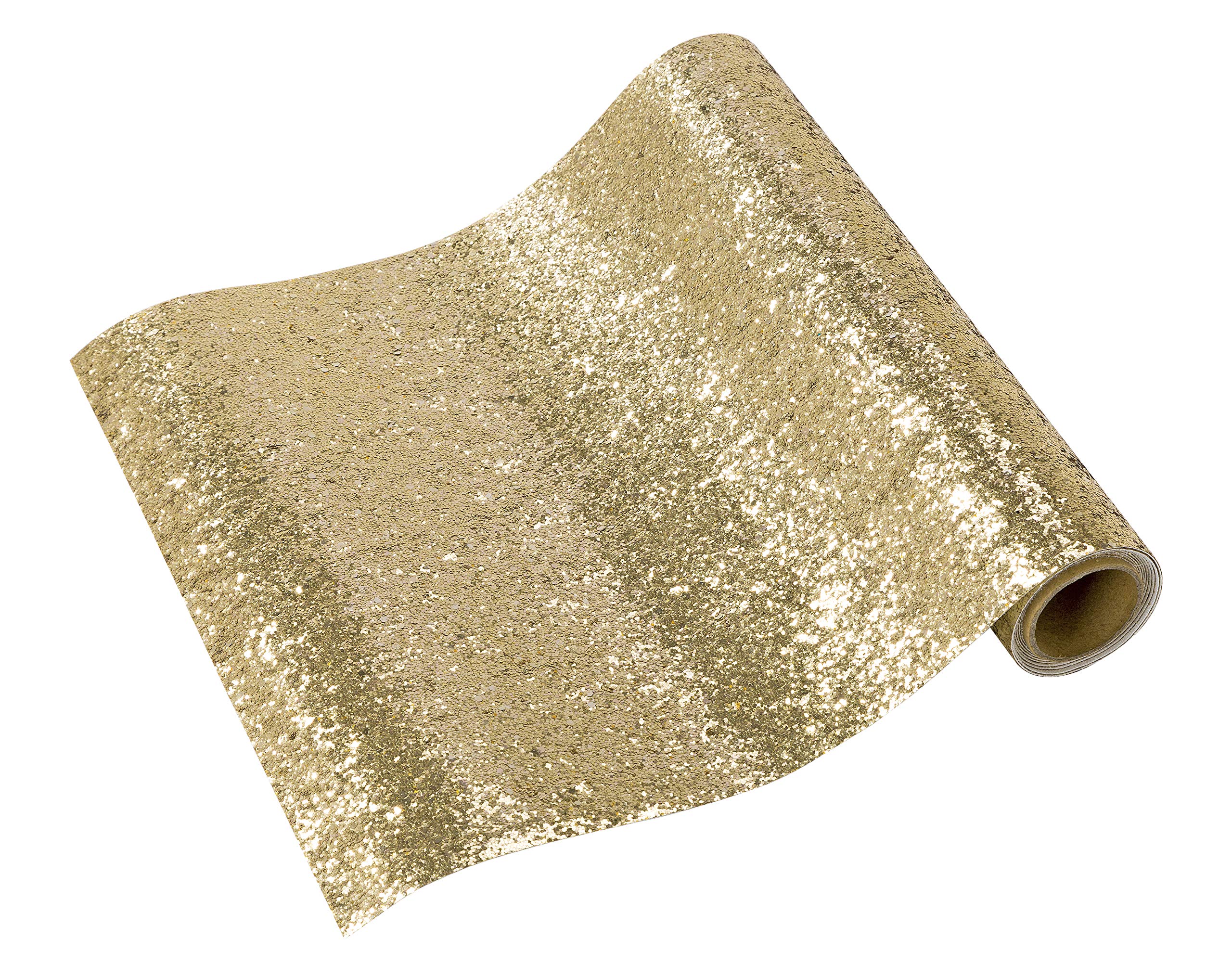 Talking Tables Gold Table Runner with Glitter effect- 1.8m Chic and Stylish Table Party Decorations for Weddings, Birthday, Christmas, Hen Party Celebrations