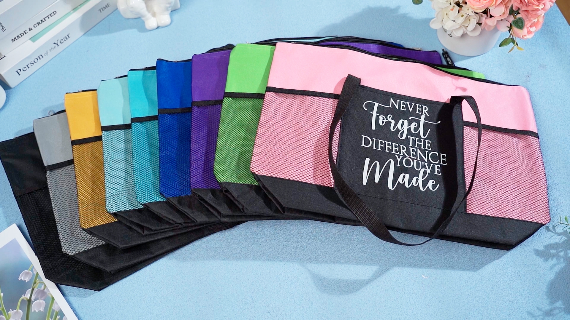 Tote bags para agradecimiento pack de 20 piezas miniatura 7