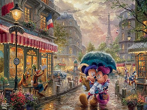 Thomas Kinkade Disney Dreams - Puzzle (300 piezas), diseño de Mickey y Minnie