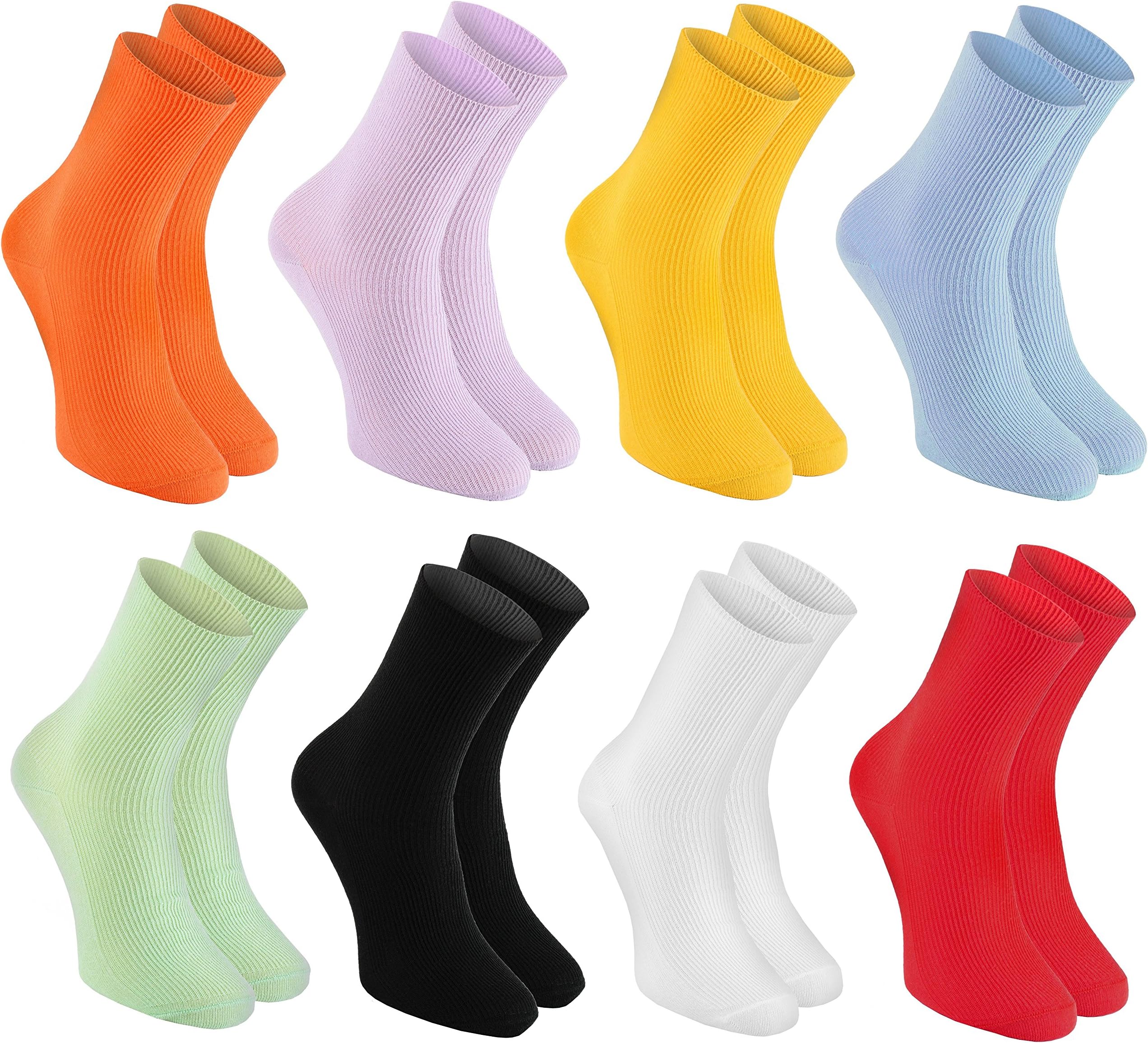 Rainbow Socks - DIABETIC Elastic Cotton Socks for SWOLLEN FEET for Mens & Womens