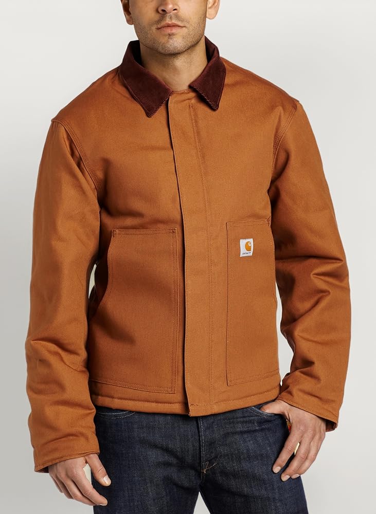 Amazon | Carhartt メンズ 防寒用 キルトの裏地 ダック生地