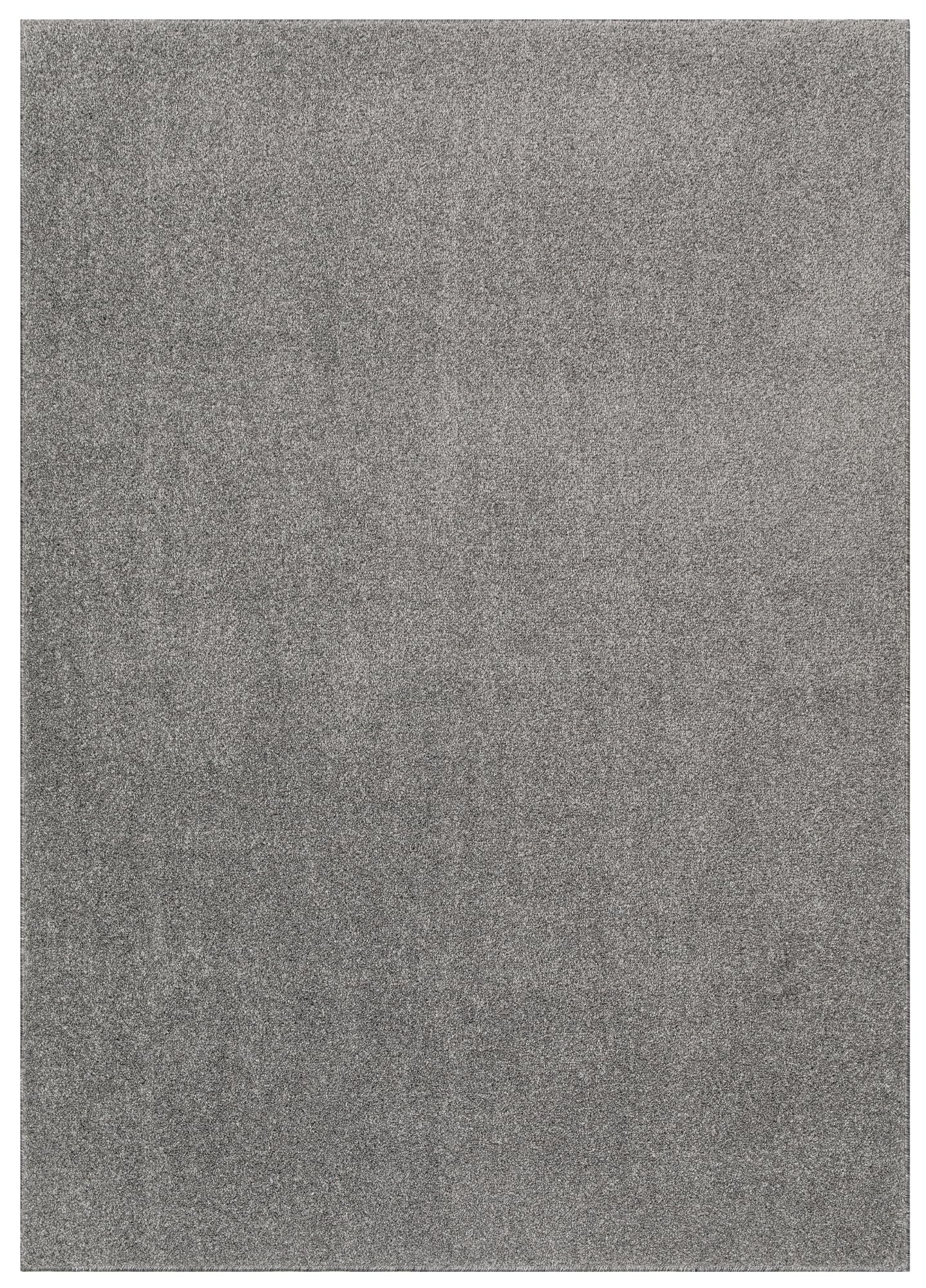 TAPISO Noyan dywan z krótkim włosiem, antypoślizgowy, szary, jednokolorowy, nadaje się do prania, nowoczesny design, można prać w pralce, antypoślizgowy, do salonu, sypialni, Öko-Tex, 240 x 340 cm