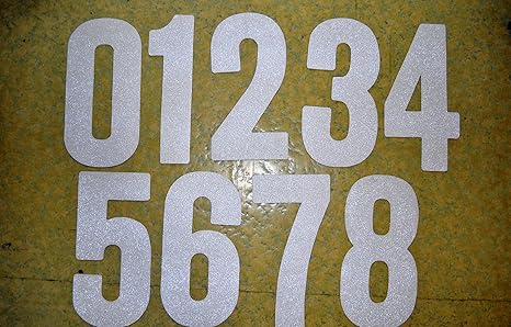 Amazon 駐車場番号 反射容着式シート 路面用番号 駐車場ナンバー0 9 ａ ｚ 一文字 安全標識 産業 研究開発用品 通販