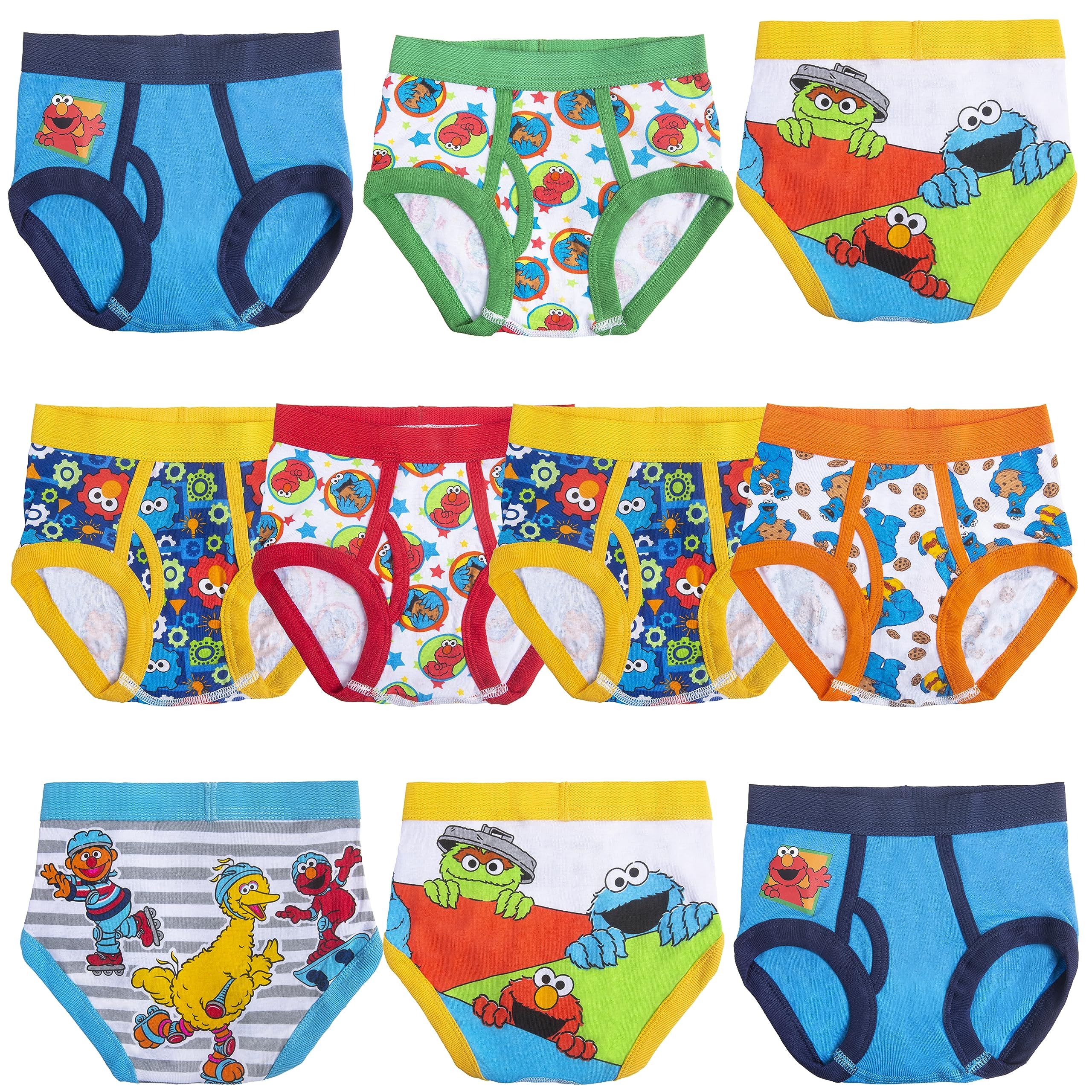 Sesame Street Boys Underwear With Favorites Like Elmo Cookie Monster Big Bird in Sizes 18m 2 3t 4t