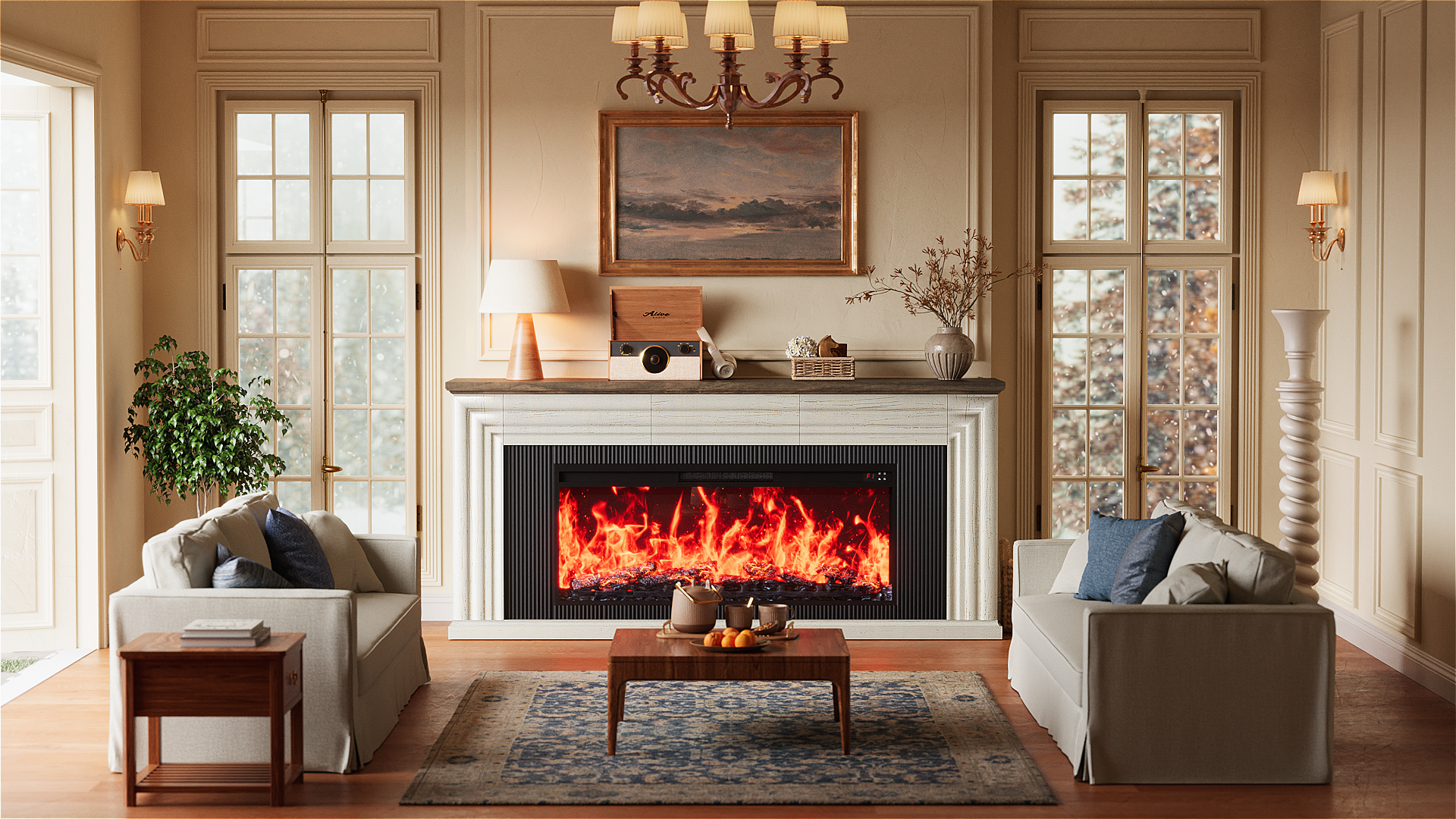 Amazon.com: PRAISUN 70'' Fireplace TV Stand with 42'' Electric