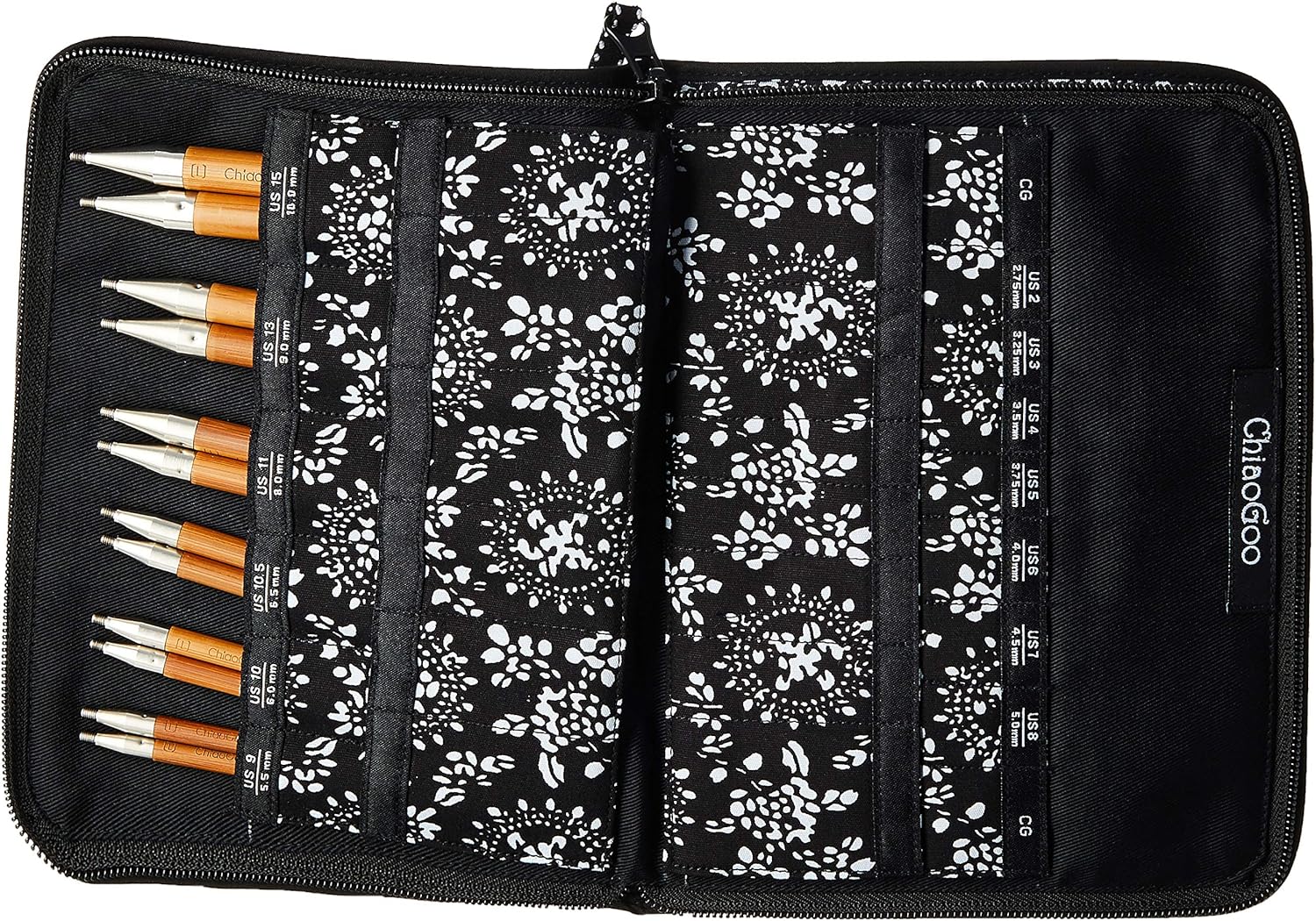 ChiaoGoo Spin Bamboo Large, 5" (13 cm) [L], US 9-15 (5.5-10 mm)