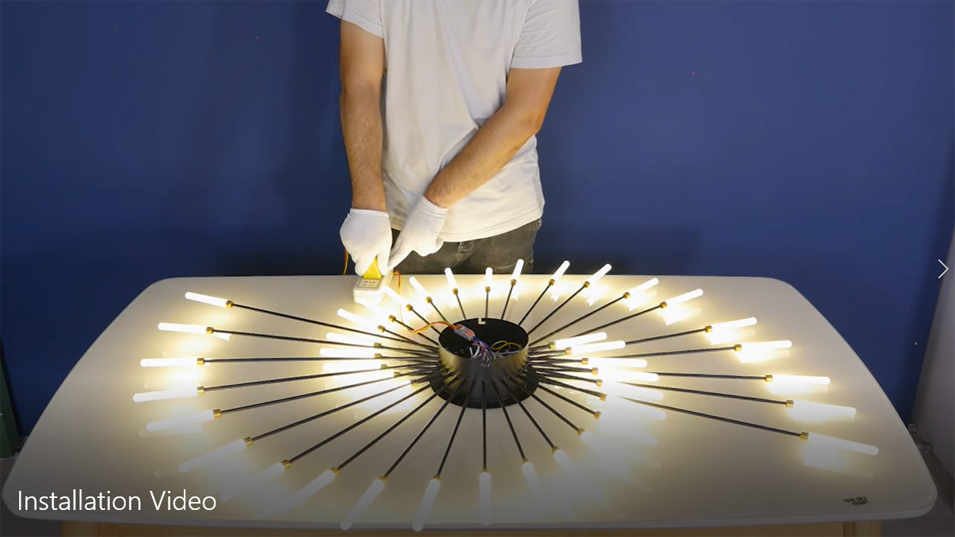 Firework Design LED Ceiling Light Nordic Style Semi-Flush
