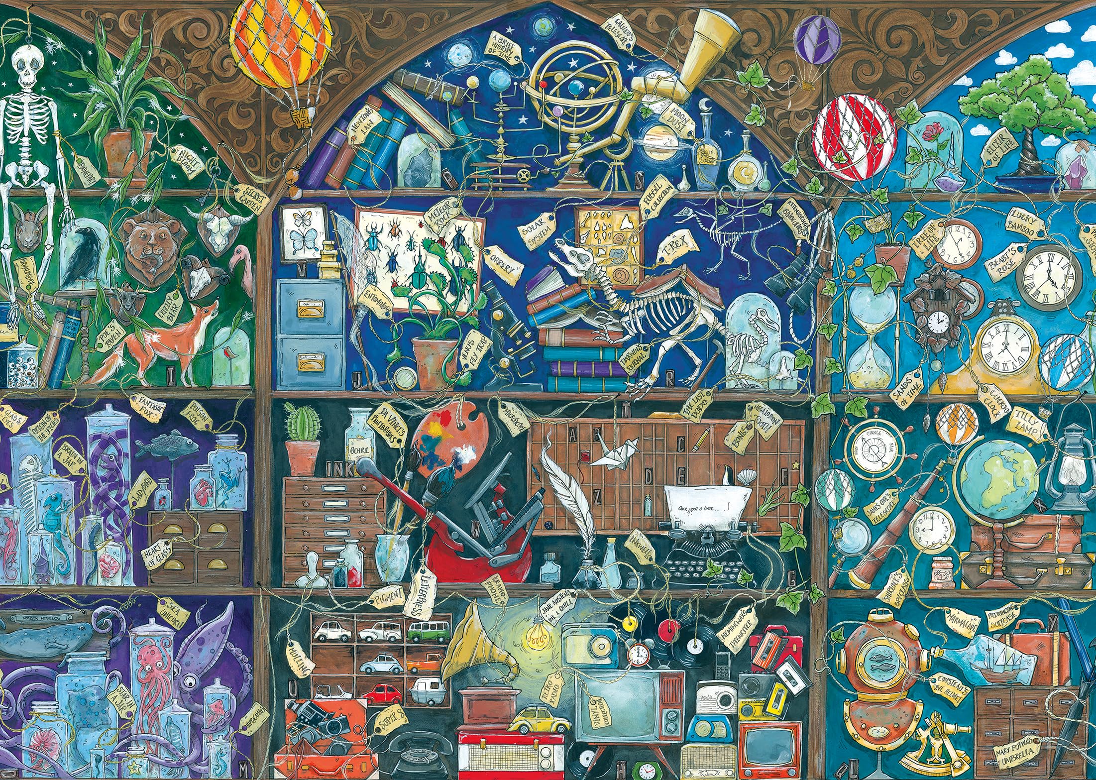 Ravensburger 12000785 - Cabinet of Curiosities - 1000 pieces jigsaw puzzle - Puzzle for adults and kids age 14 years up