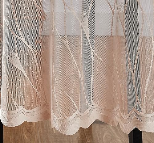 Miniatura 6 de DECOPOTS Mantel de encaje de lino de 54 x 72 pulgadas, mantel rectangular con diseño de rosa inglesa, funda de mesa de comedor para 6-8 invitados