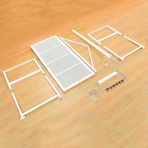 Miniatura 8 de Kojem Soporte para ganado de ovejas de 51 x 23 pulgadas, soporte de ordeño de cabra, soporte de recorte para ovejas y corderos, altura ajustable de