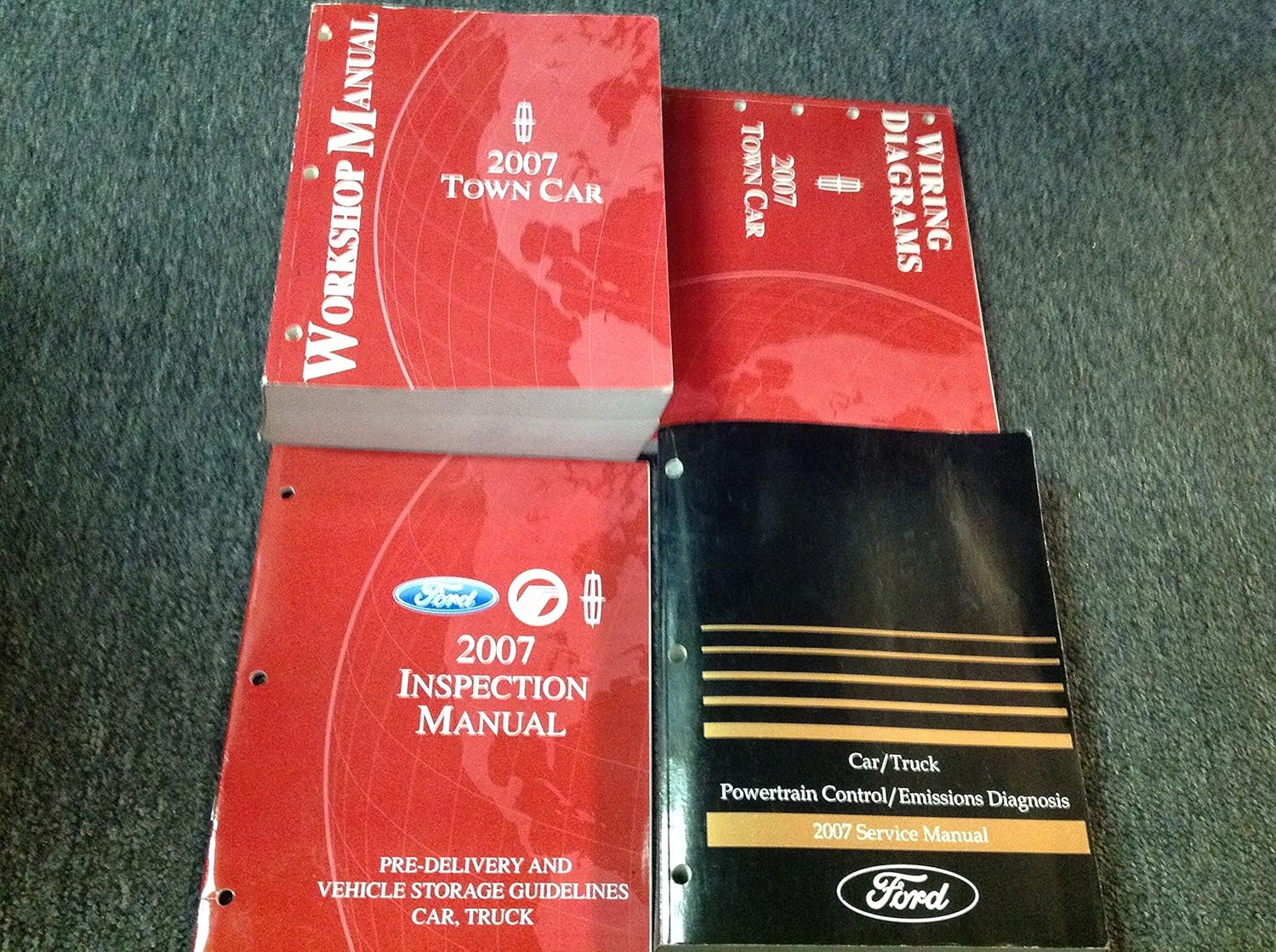 2007 LINCOLN TOWN CAR Service Repair Shop Manual Set W EWD & PCED