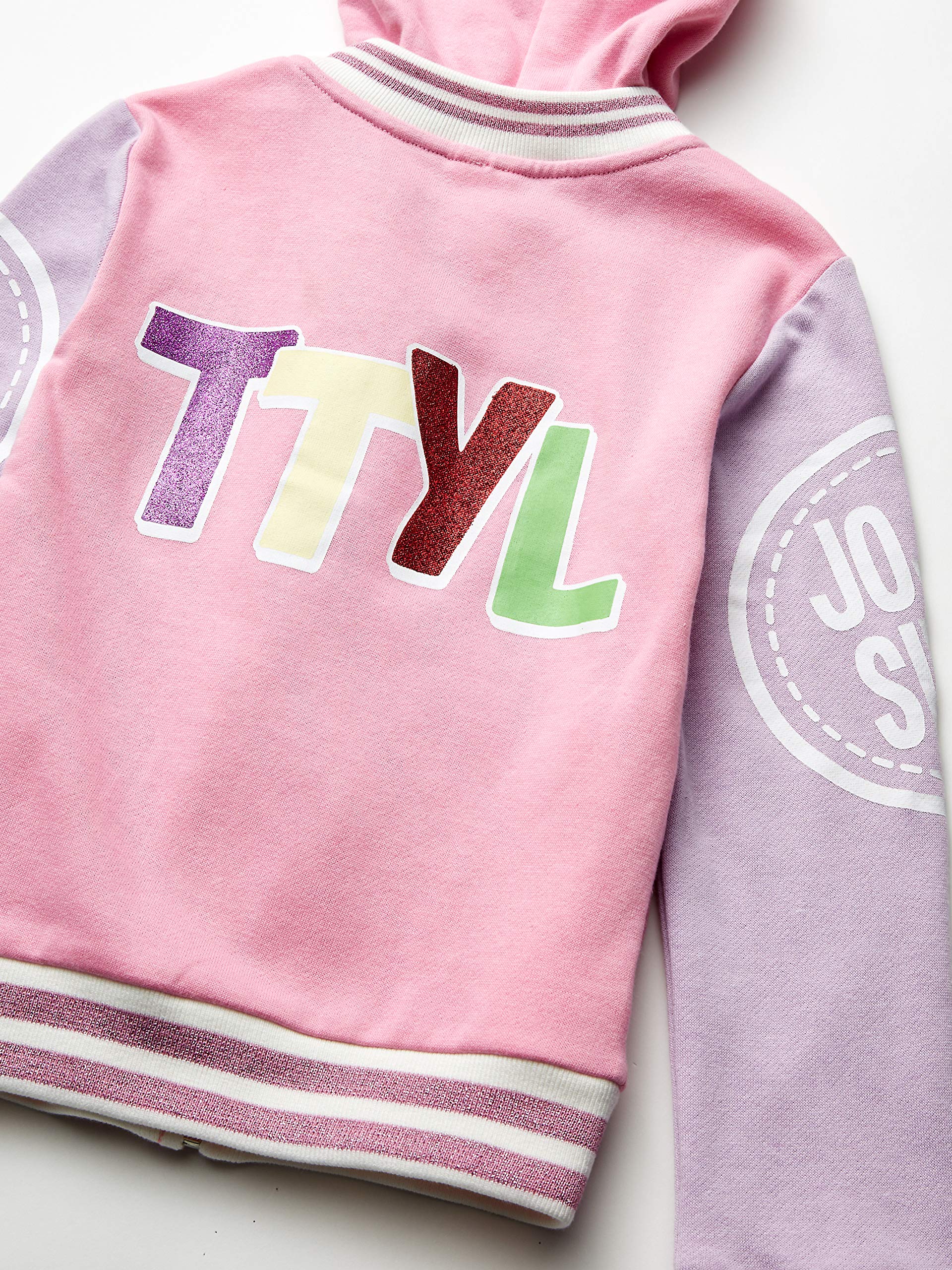 Jojo Siwa Big Face Zip Up Hoodie with Bow On Hood Sudadera con Capucha Niñas