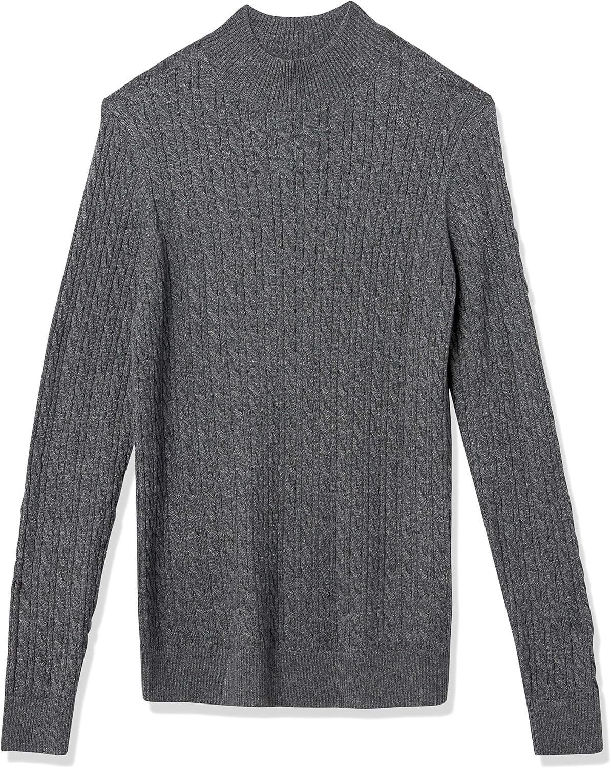 Amazon Essentials Women's Classic-Fit Lightweight Cable Long-Sleeve Mock Neck Sweater - Image 6