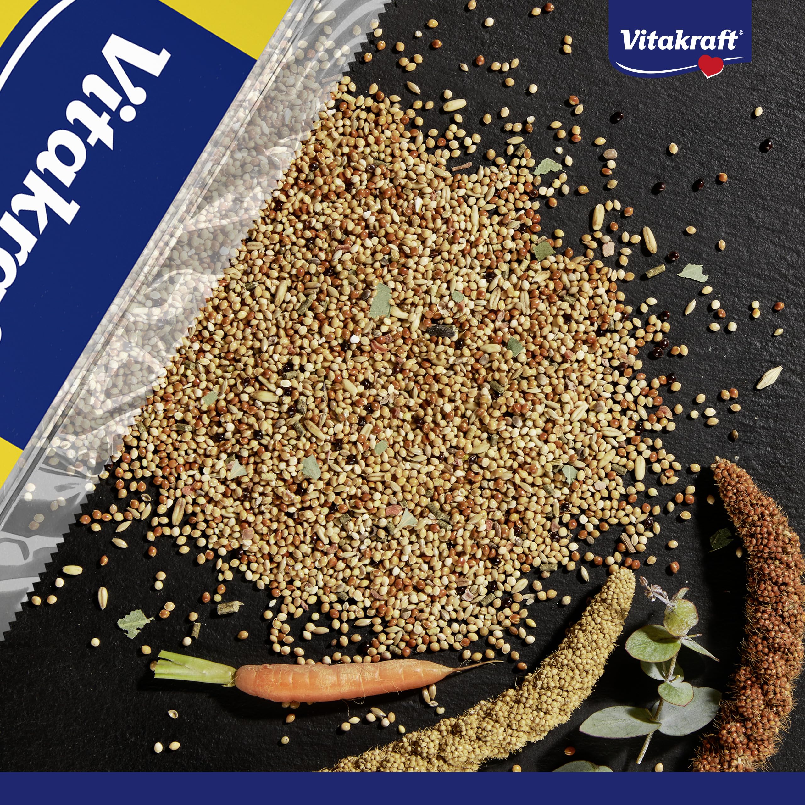 Vitakraft Menü 10kg, Hauptfutter für Sittiche, mit Vitaminen, mit Immun Aktiv Komplex und Kräutern (1x 10kg)