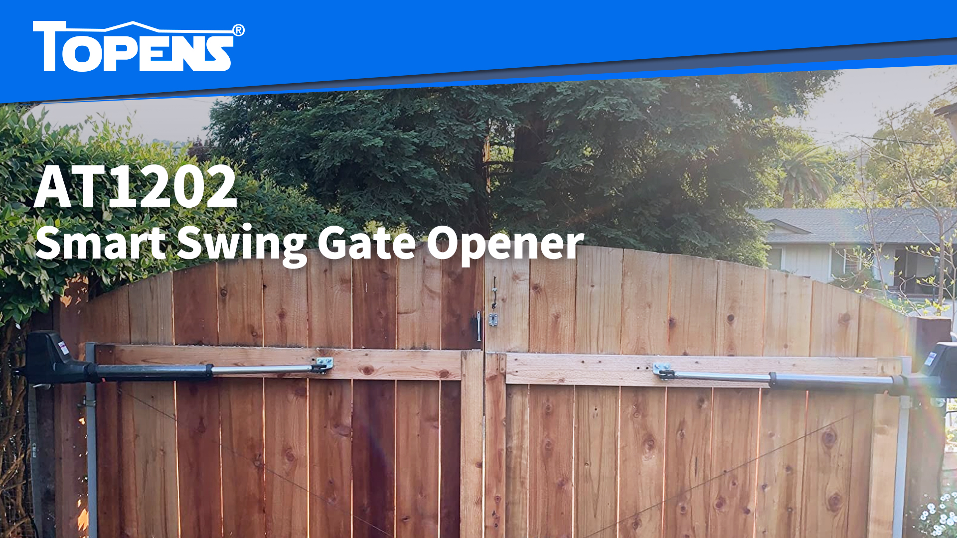 Image of TOPENS AT1202 Dual Swing Gate Opener Heavy Duty