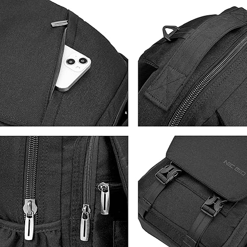 Miniatura 5 de NICGID Mochila tipo bandolera de 13.3 pulgadas y 14.1 pulgadas, bolsa cruzada para computadora portátil, mochilas de hombro en el pecho, para viajes