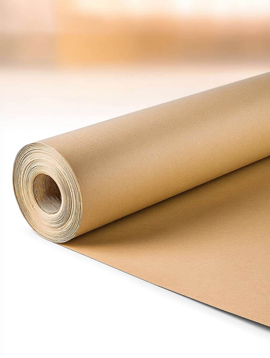 OFITURIA Kraftpapier Rolle 70g/m² 0,90x10m - Natürliches Packpapier Für Basteln & Verpacken