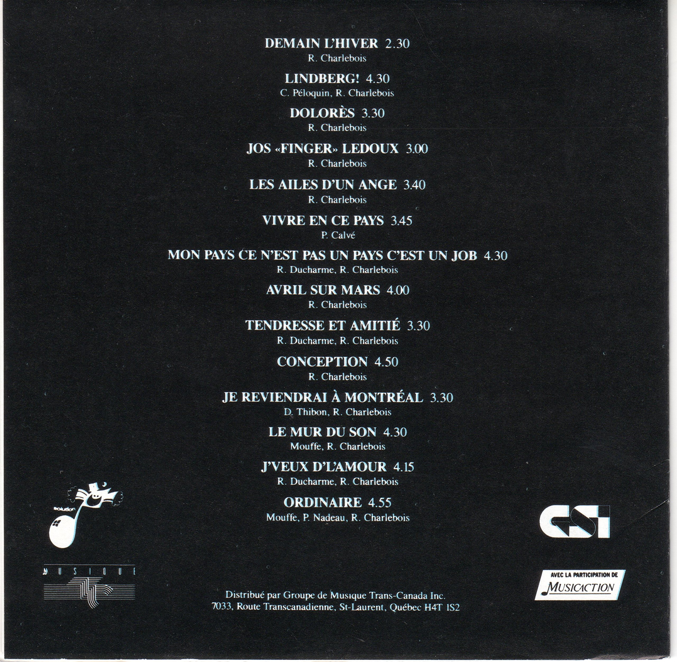 CHARLEBOIS;ROBERT - V1 [Audio CD] CHARLEBOIS;ROBERT