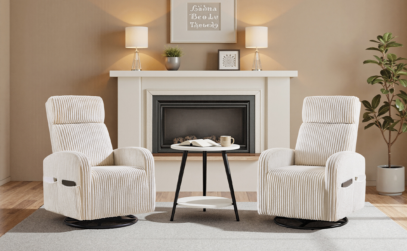 Amazon.com: Yaheetech 360° Swivel Glider Chair for Nursery