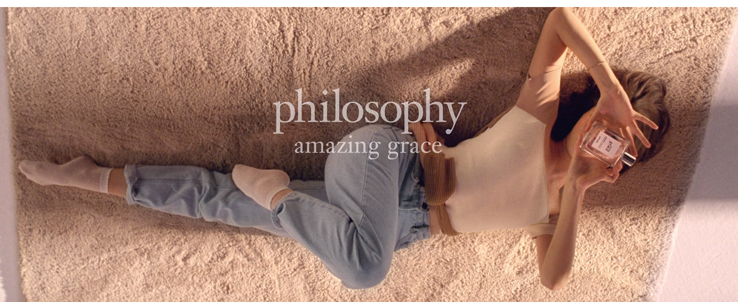 philosophy amazing grace eau de parfum - clean & floral women's perfume - with notes of bergamot, lily of the valley & musk - long lasting fragrance - 2 fl oz