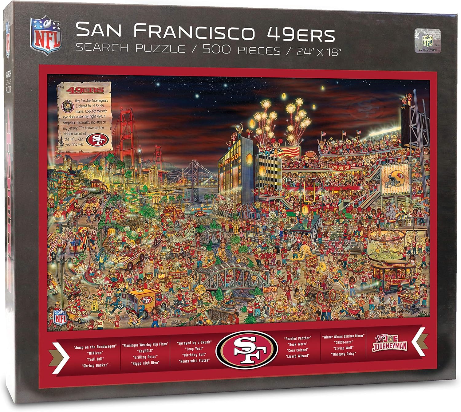 YouTheFan NFL Joe Journeyman 18'' x 24'' 500-Piece Team Puzzle