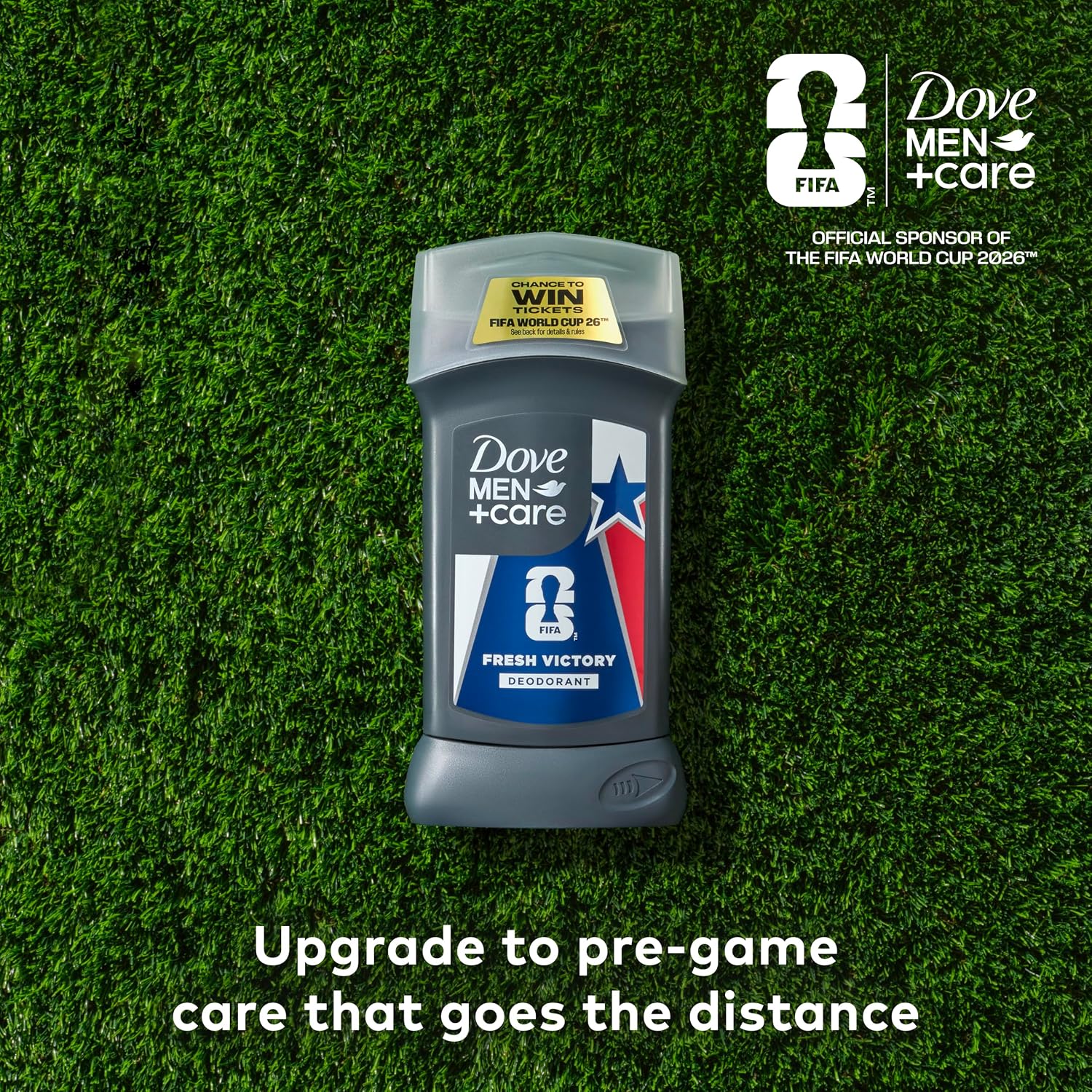 DOVE MEN + CARE Limited Edition FIFA Deodorant Stick for Men Fresh Victory for 72H Protection Neutralizes Odor 3.0 oz