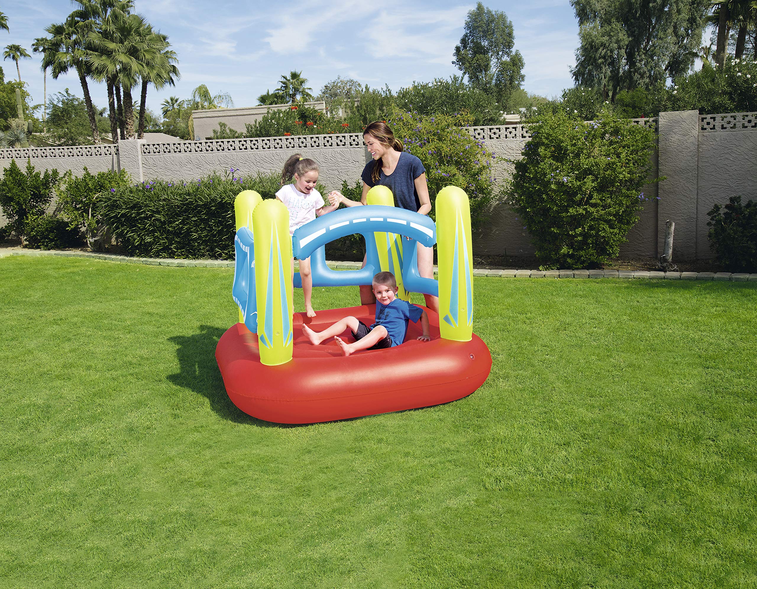 Bestway 52182 - Play Center Bouncer, Rosso, 157 x 147 x 119 cm