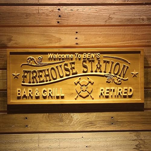 Miniatura 25 de ADVPRO wpa0389 - Letrero de madera grabado en madera con nombre personalizado para el hogar, grande, 26.75 x 10.75 pulgadas