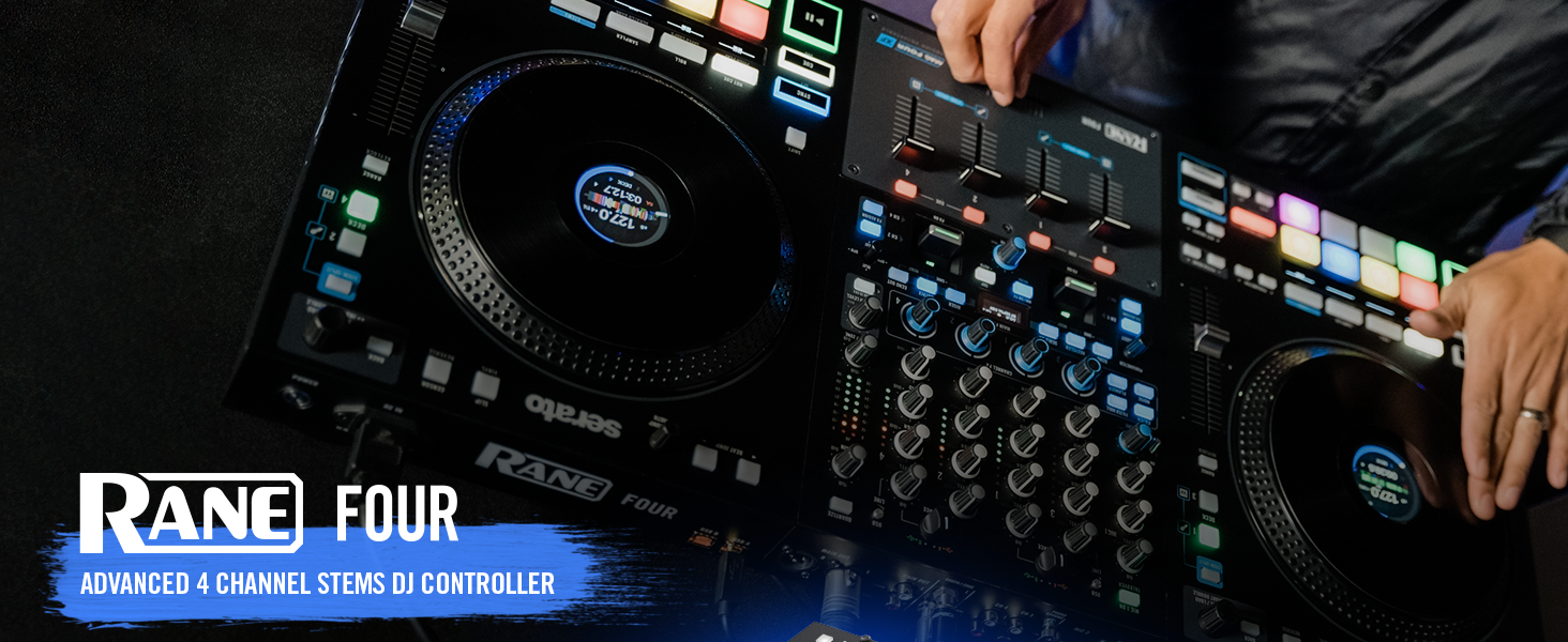 Amazon.com: RANE FOUR Stems DJ Controller with 4 Decks, 8.5