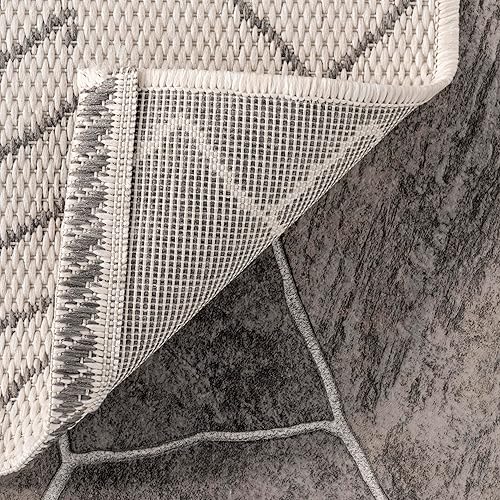 Miniatura 7 de nuLOOM Alfombra marroquí para interiores y exteriores, 2 x 3 pies, color marfil Serna