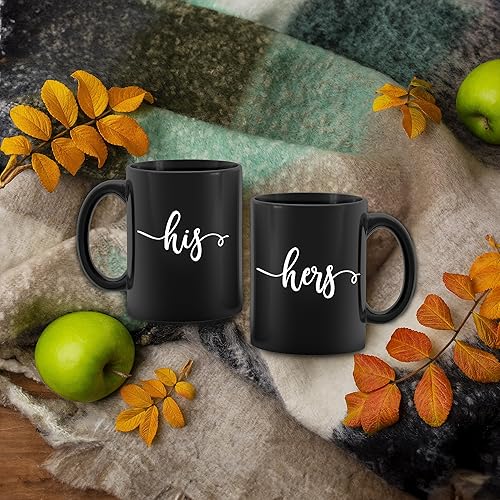 Miniatura 9 de kunlisa Juego de tazas de café para él y ella, regalos para él y ella, regalos de compromiso de boda para parejas recién casados, regalos para