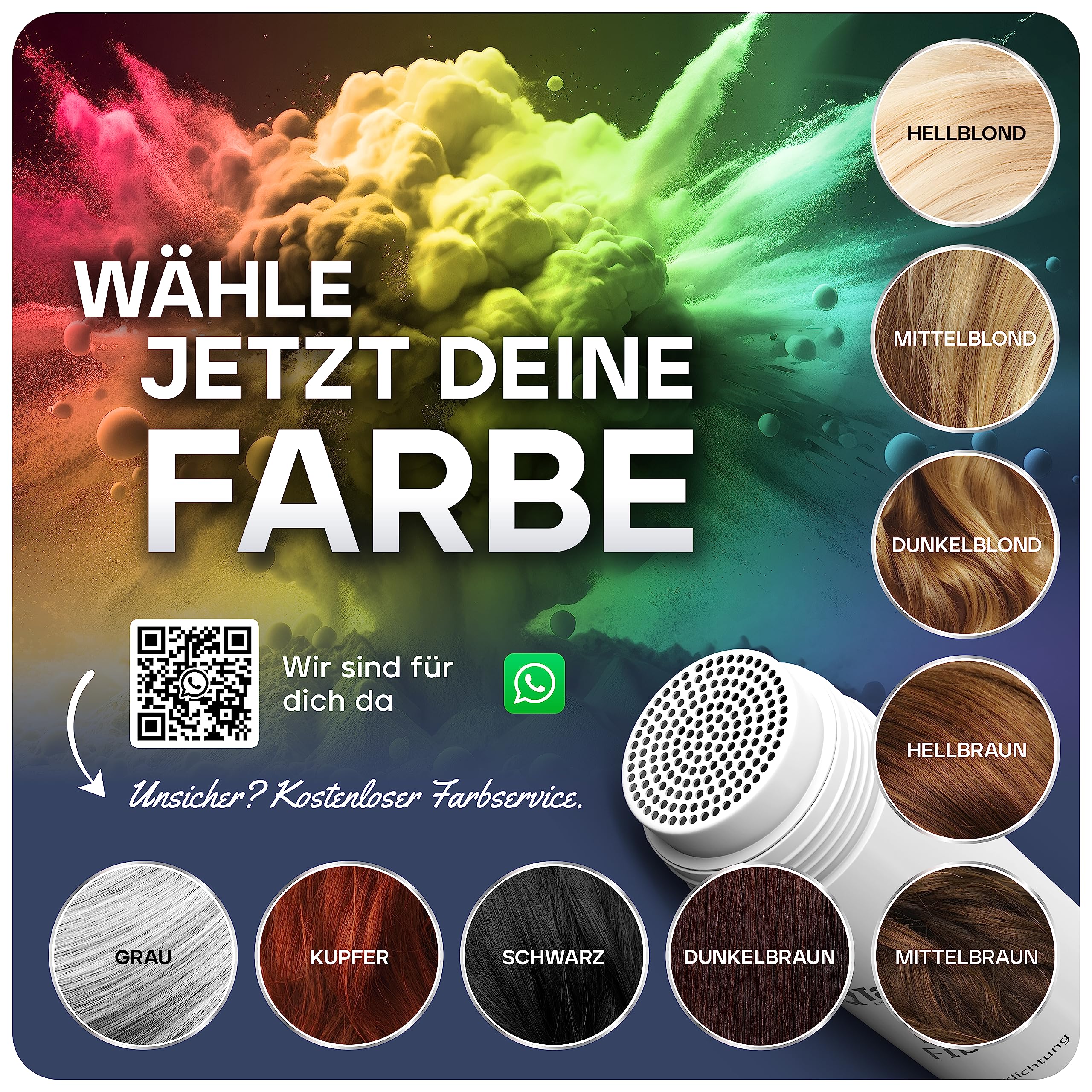 Take Hair Scattered Hair for Men I Holds in Rain and Wind I 25 g Pouring Hair for Hair Thickening I Hair Fibres I Hair Powder I Scattered Hair Men for Hair Loss I Hair Powder (Scattered Hair Black) - Image 3
