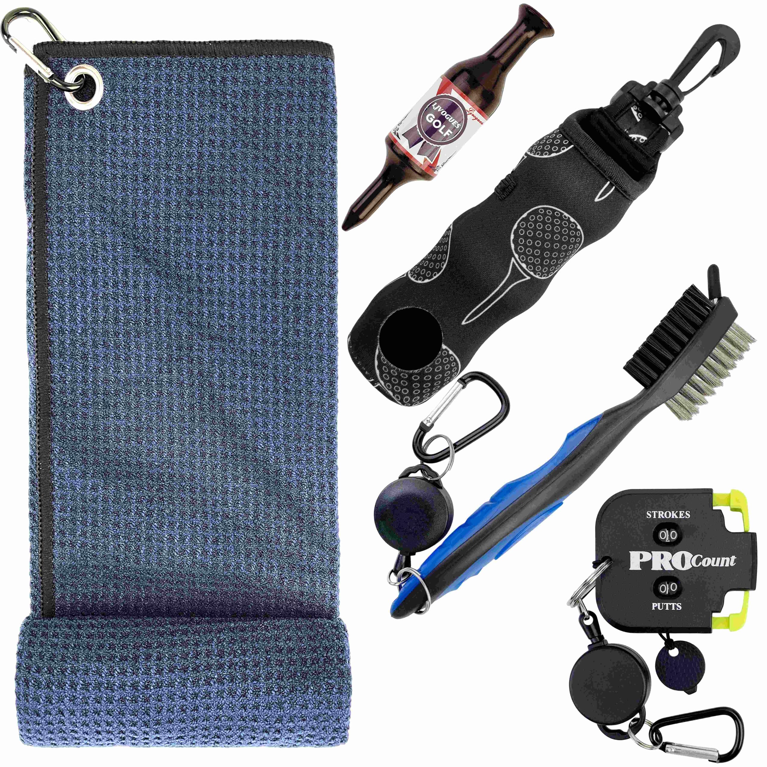 Golf Club Cleaning Kit 5-in-1 Golf Accessories Kits Must Have Golf Accessories Best Golf Club Gifts for Men Women