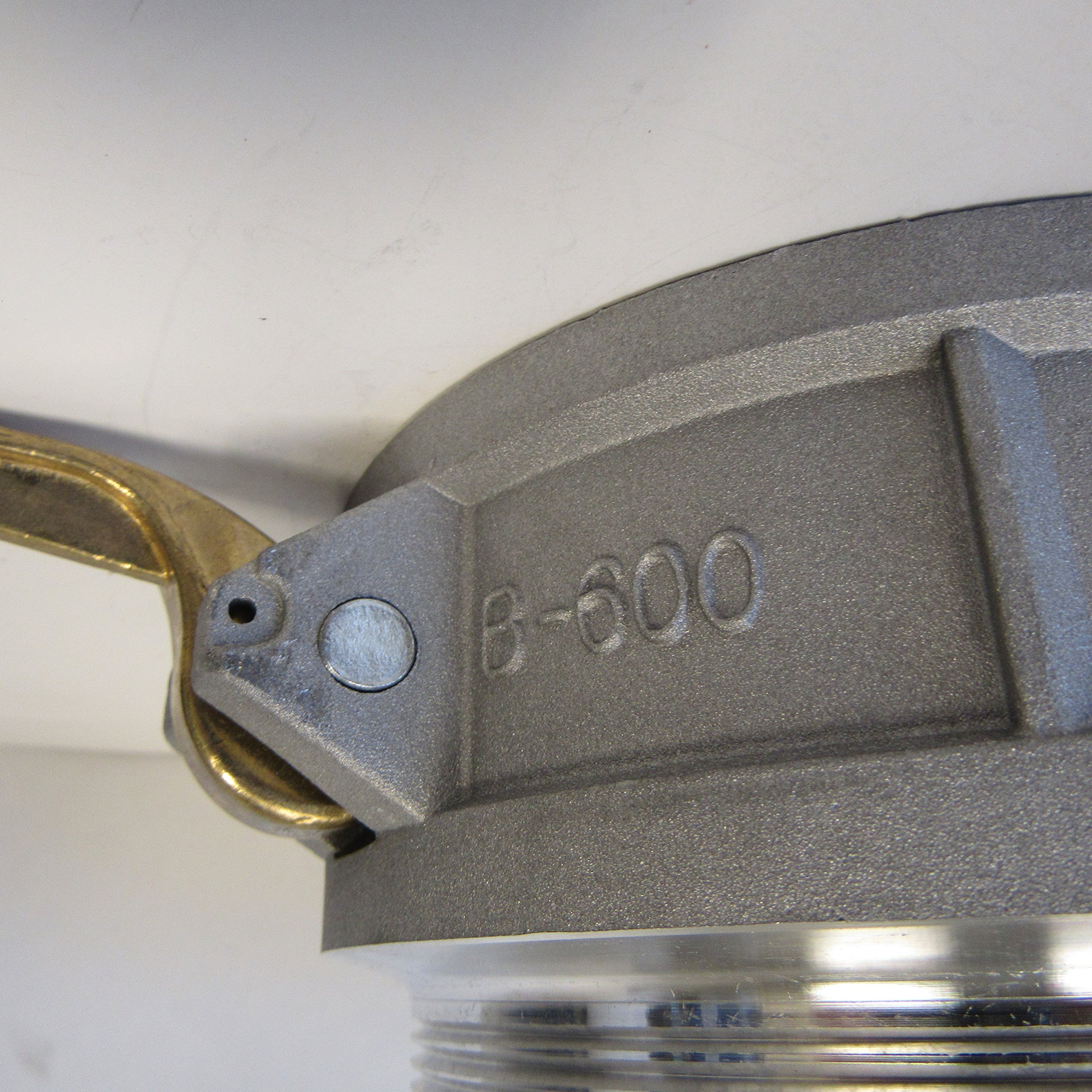 CAMLOCK Coupler - 600B Aluminum CAM & Grove Coupling; 6 INCH Female Coupler/Male NPT