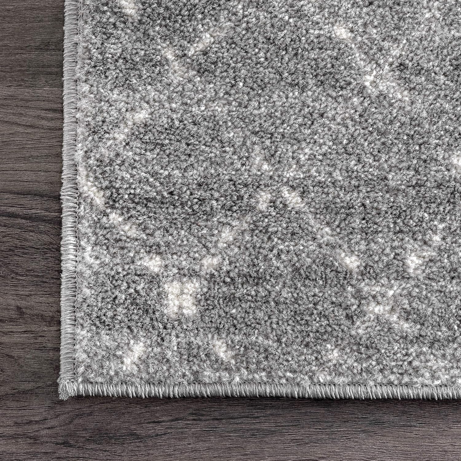 nuLOOM Moroccan Blythe Runner Rug, 2' 8" x 12', Dark Grey: Furniture & Decor