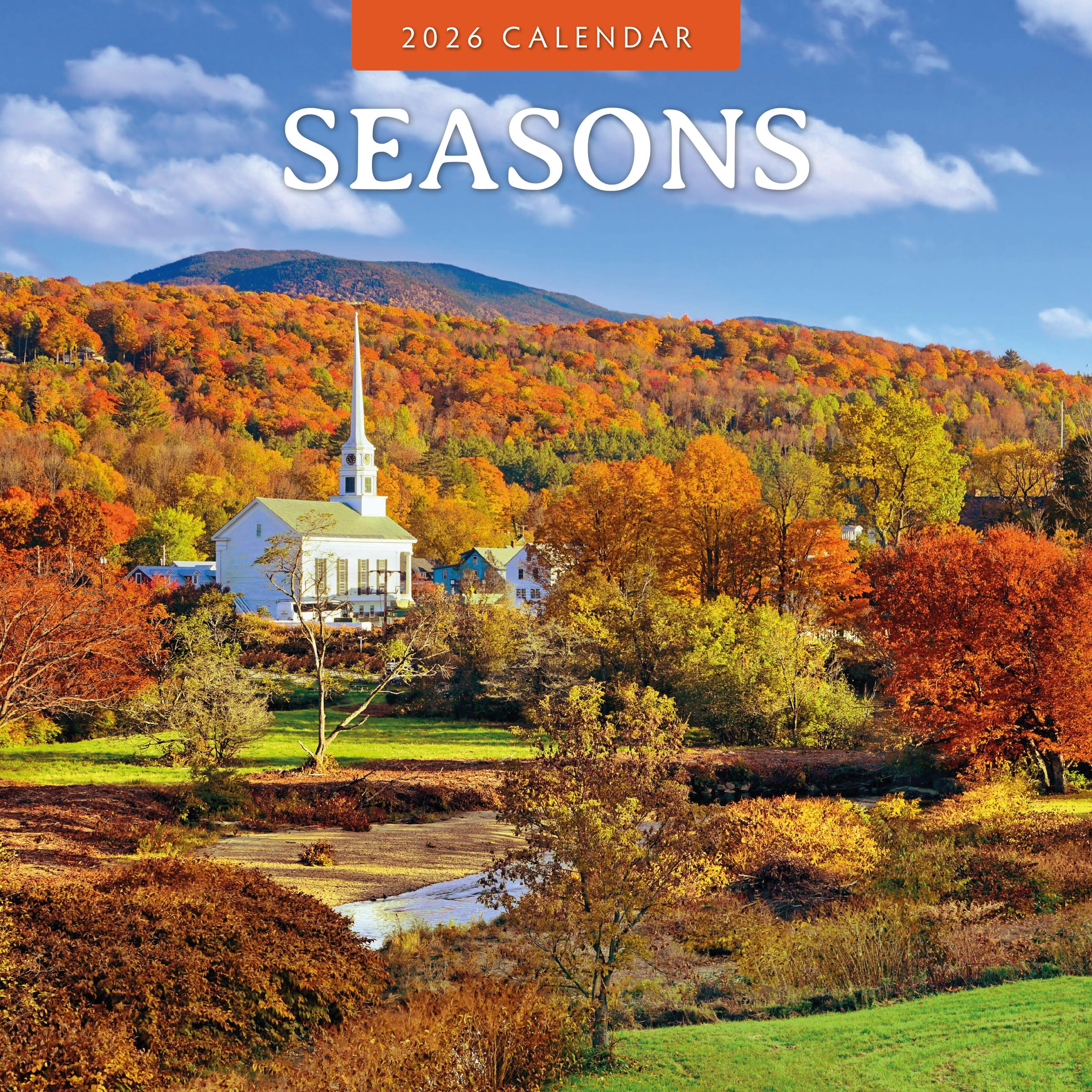 Red Robin 2026 Seasons Monthly Wall Calendar | 12" x 24" Open | Premium Thick & Sturdy Paper | Hangable 12 Month Calendar | Lined Notes & To Do Area |