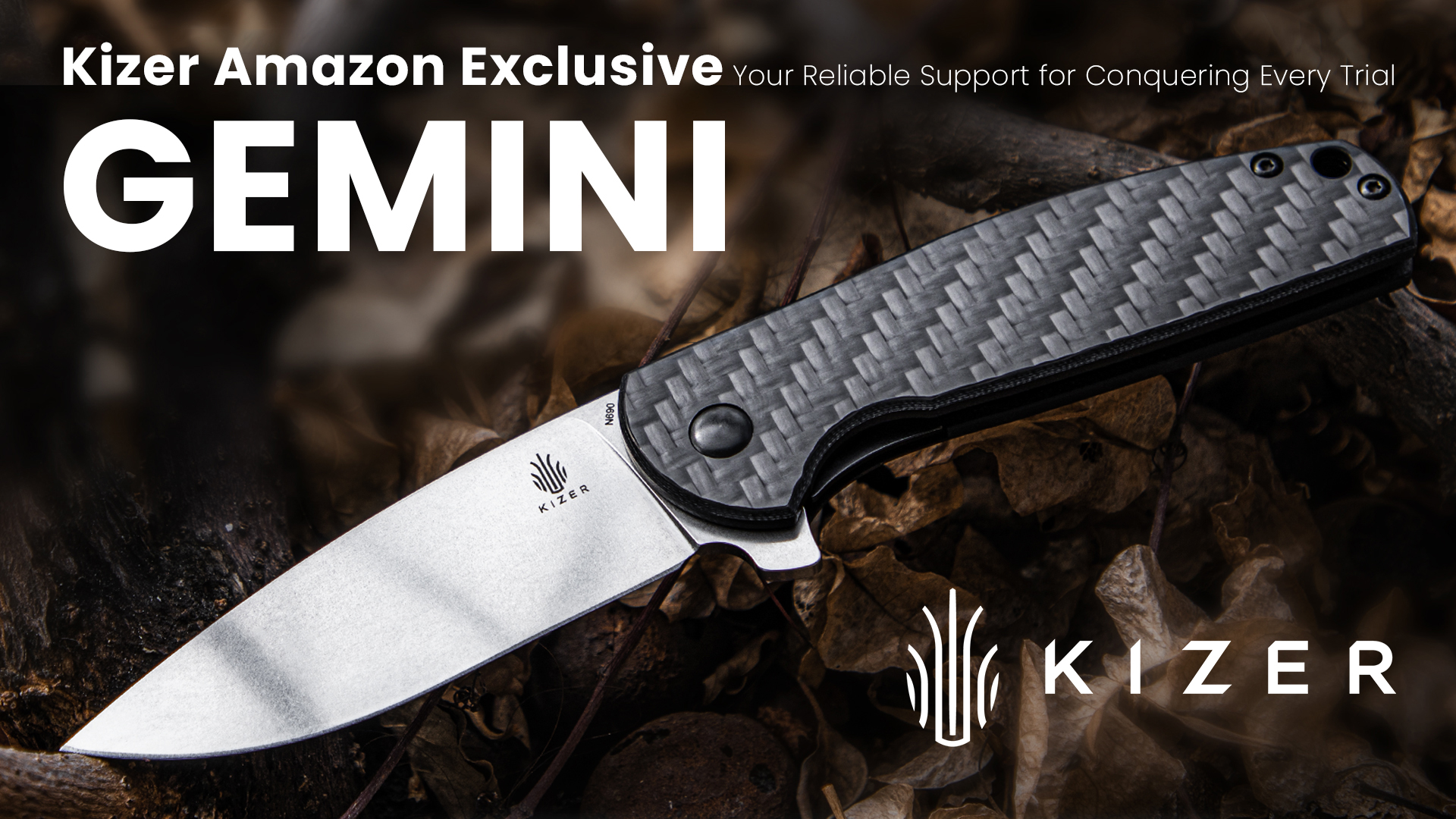 gemini fourth シークレット Kizer Vanguard Laconico Gemini | Flipper Black Micarta