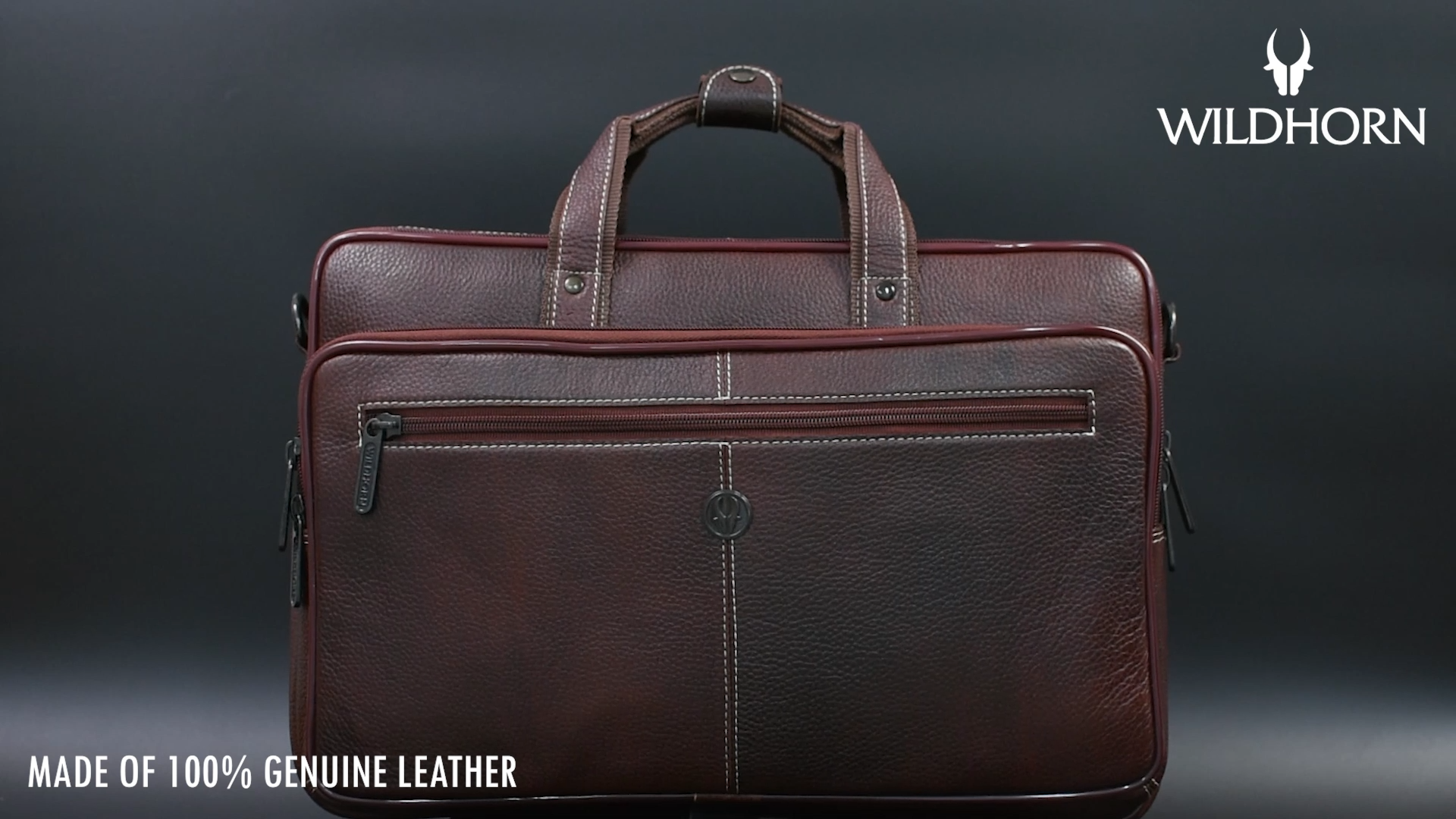 WildHorn Wildhorn India Leather 15 inches Brown Messenger Bag