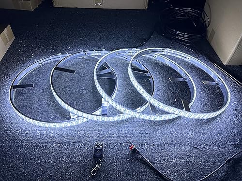 Miniatura 4 de SDO - Anillo de luz iluminada LED súper brillante de 17.5 pulgadas, triple fila, 1008 leds, luz LED blanca pura, interruptor y control remoto, luz