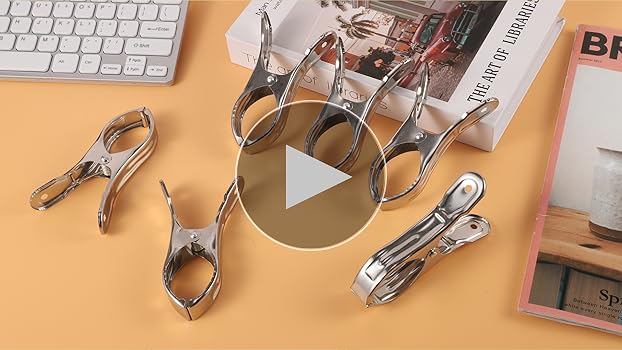 DIVV 20PCS Stainless Steel Beach Towel Clips Keep Your Towel From Blowing Away O