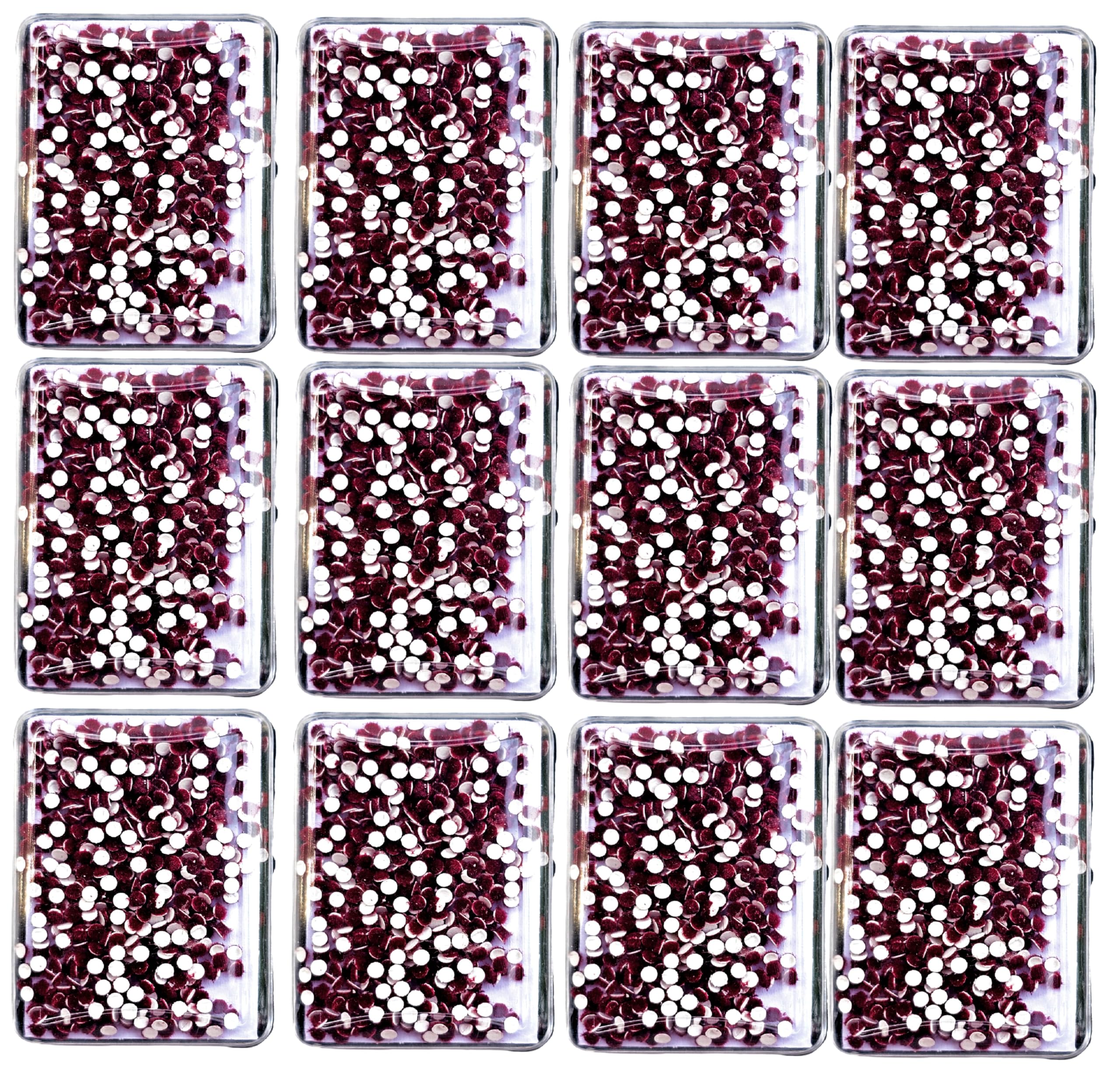 GNR Maroon Bindi Daily Use Simple Forehead Bindi for Women - Pack of 12 Boxes (Size : 2 mm Each)-image-46