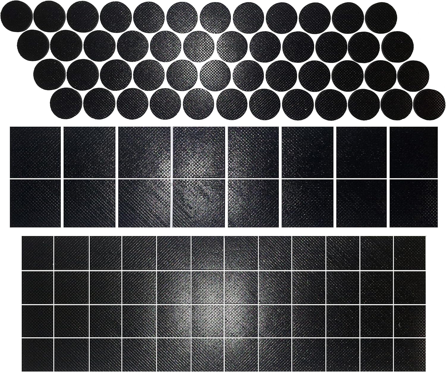 112 Piece Rubber AntiSkid Pad Value Pack (Furniture and Floor Protectors) 112 pcs